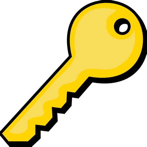 clip art picture of a key|More.